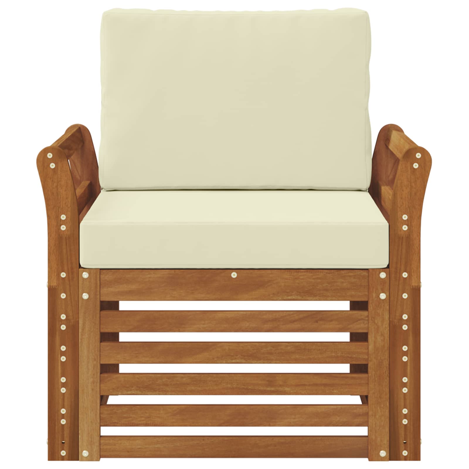 Udendørs sofa Soli Akacietræ og polyester Naturfarvet