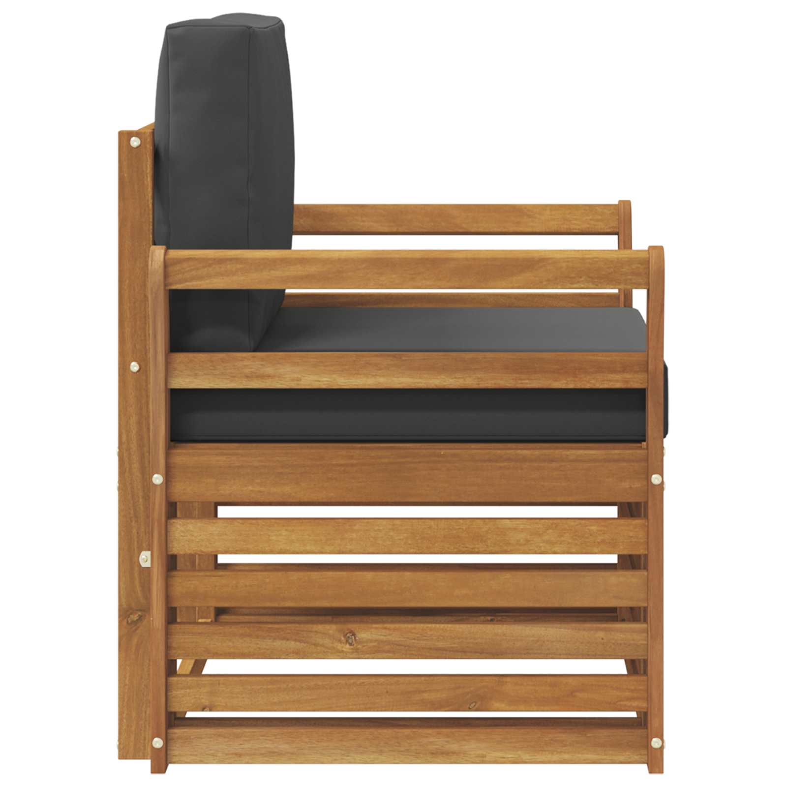 Udendørs sofa Soli Akacietræ og polyester Naturfarvet
