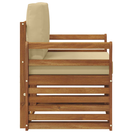 Udendørs sofa Soli Akacietræ og polyester Naturfarvet