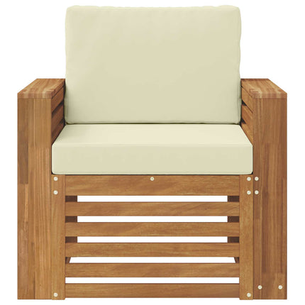Udendørs sofa Soli Akacietræ og polyester Naturfarvet