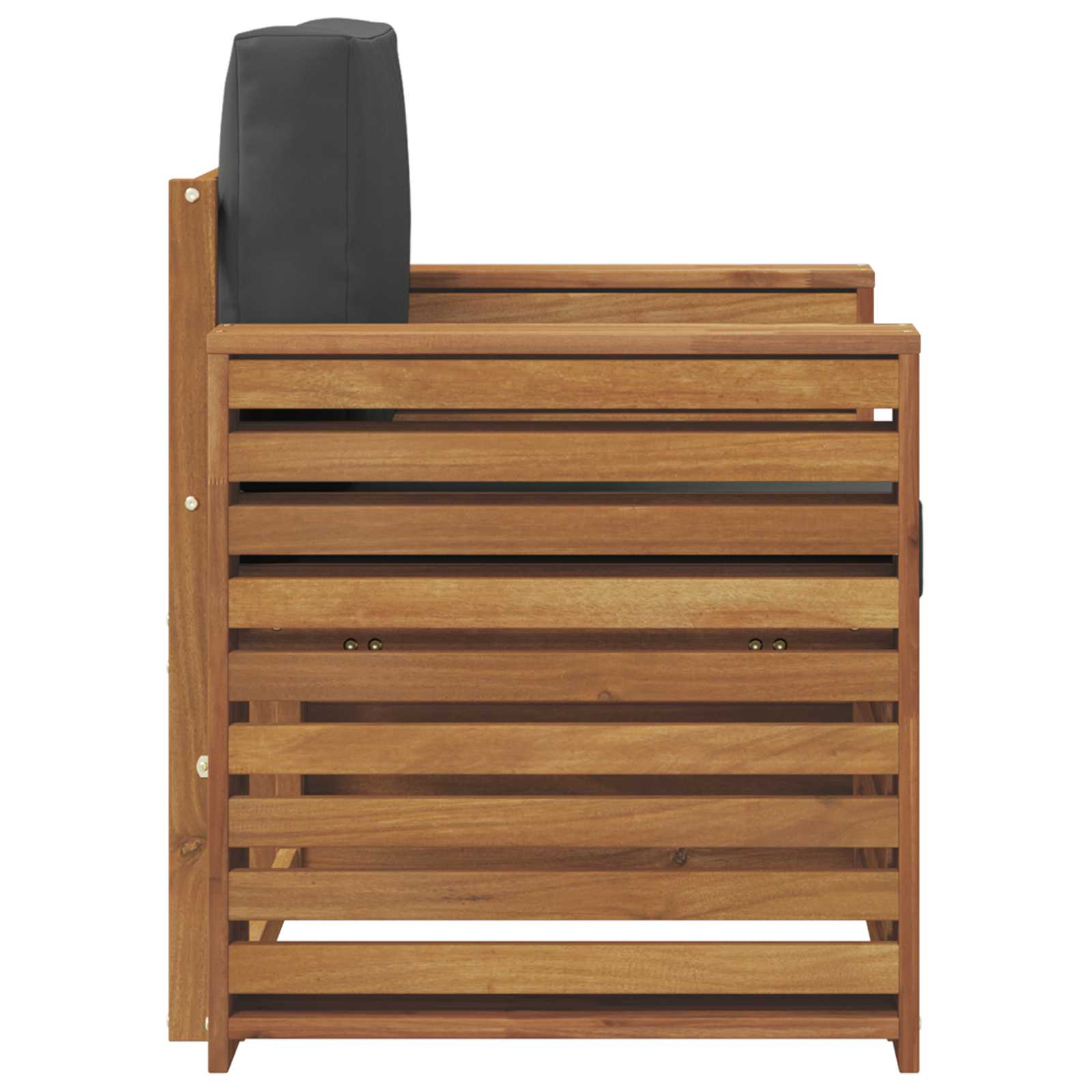 Udendørs sofa Soli Akacietræ og polyester Naturfarvet