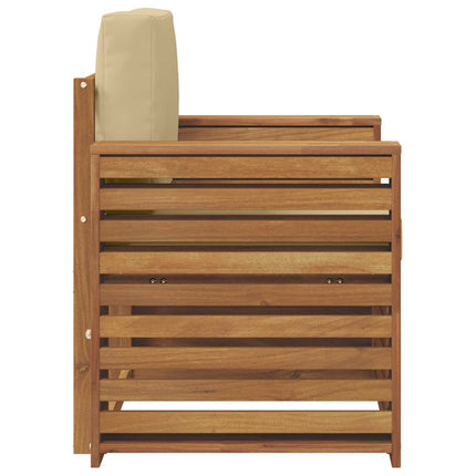 Udendørs sofa Soli Akacietræ og polyester Naturfarvet