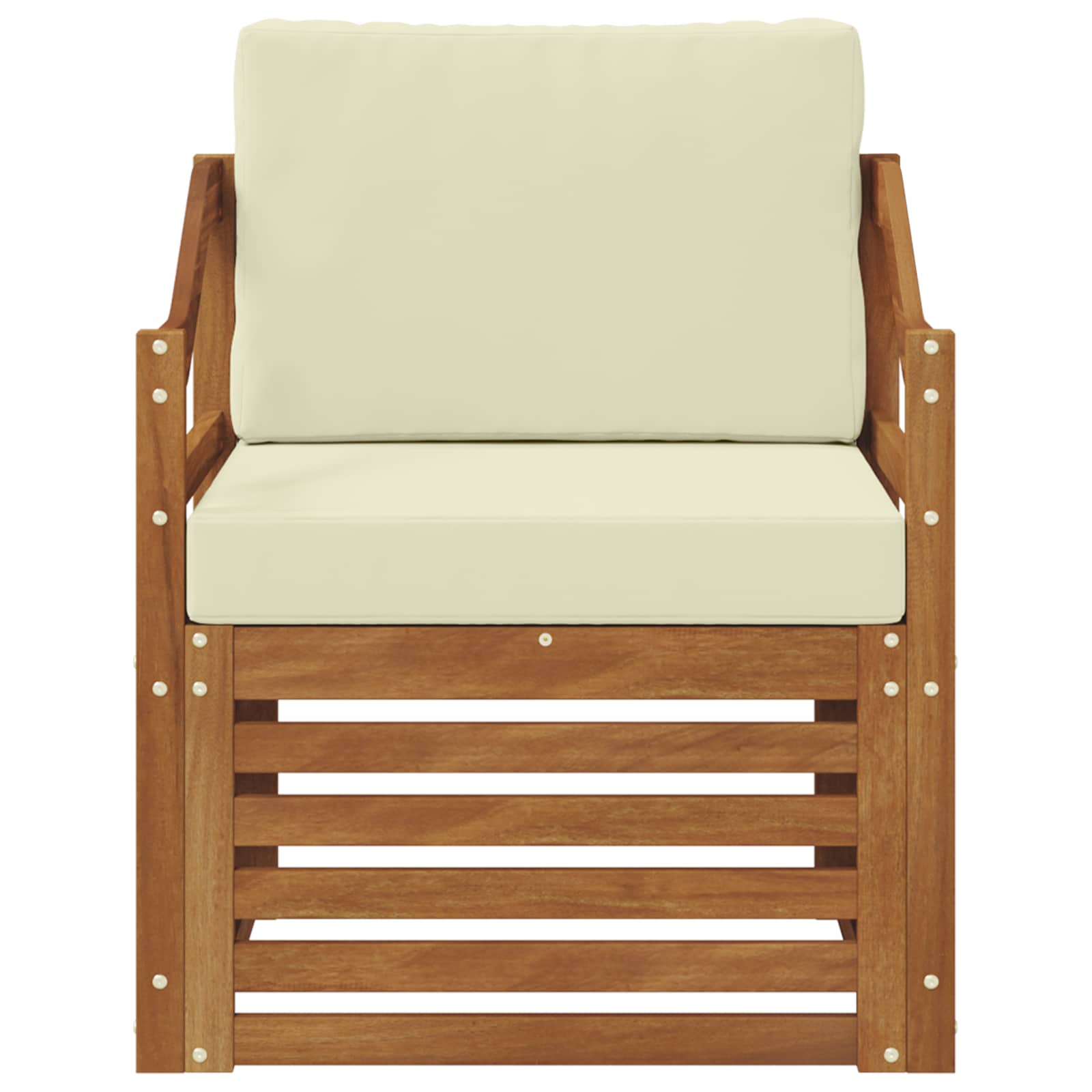 Udendørs sofa Soli Akacietræ og polyester Naturfarvet