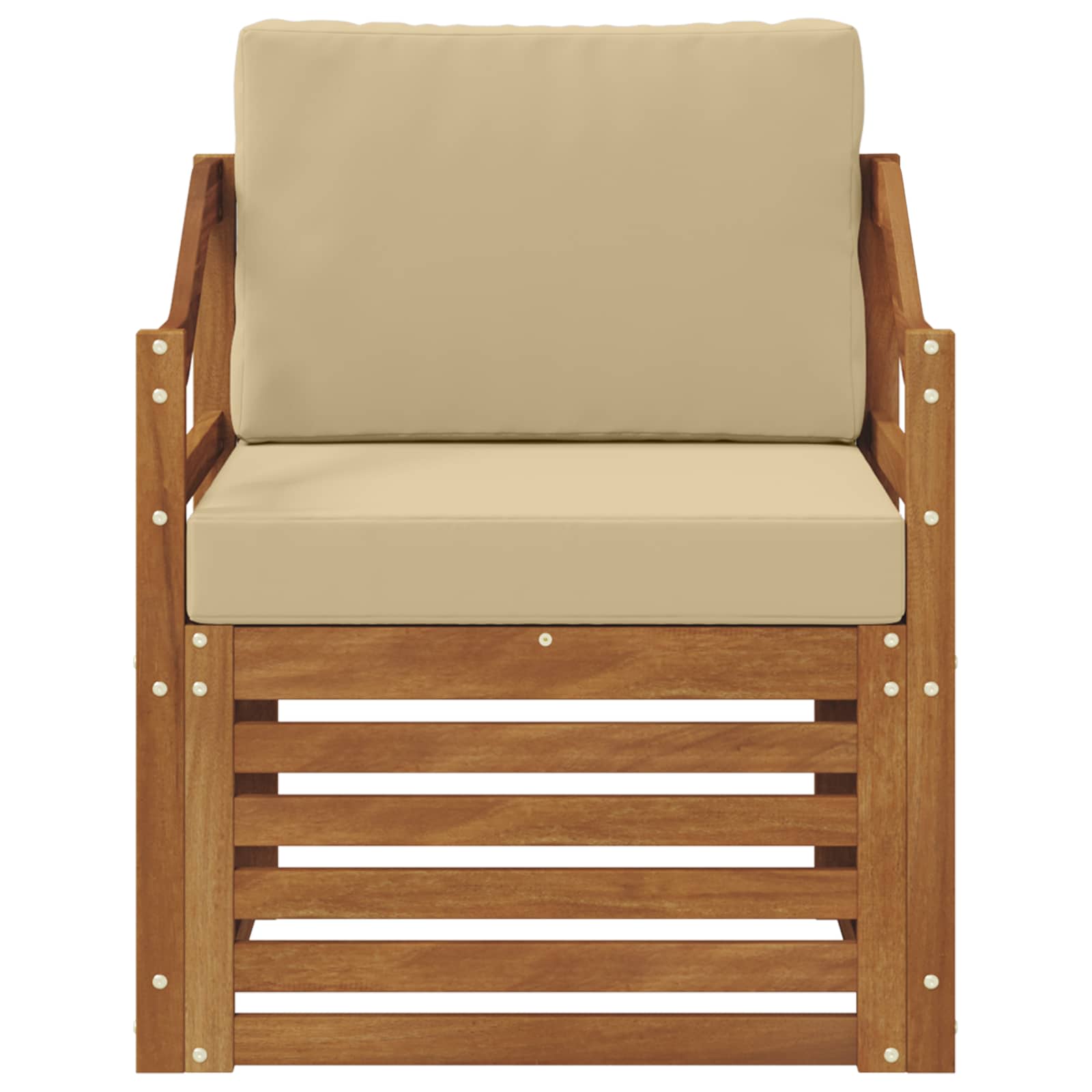 Udendørs sofa Soli Akacietræ og polyester Naturfarvet