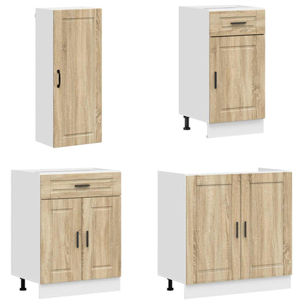 Køkken enhed PORTO 8 pcs Sonoma-eg Konstrueret træ