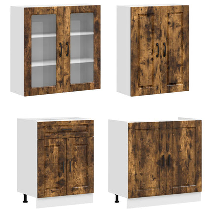 Køkken enhed PORTO 8 pcs Røget eg Konstrueret træ