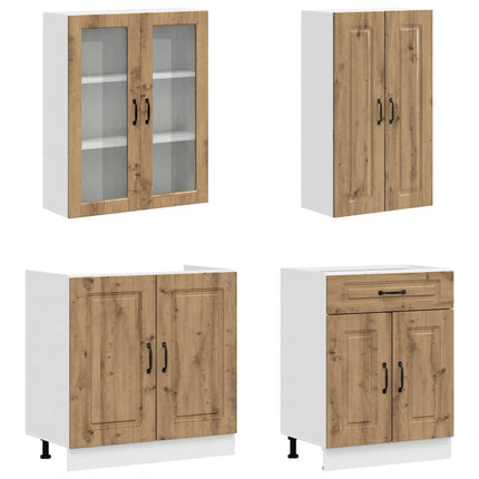 Køkken enhed KALMAR 8 pcs Artisan-eg Konstrueret træ