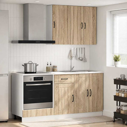 Køkken enhed LUCCA 5 pcs Sonoma-eg Konstrueret træ