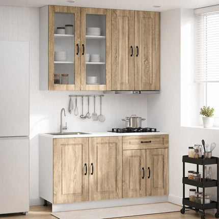 Køkken enhed KALMAR 4 pcs Sonoma-eg Konstrueret træ