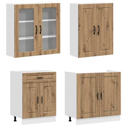 Køkken enhed PORTO 4 pcs Artisan-eg Konstrueret træ