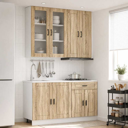 Køkken enhed PORTO 4 pcs Sonoma-eg Konstrueret træ