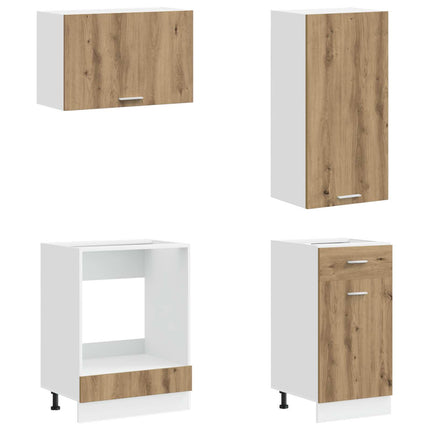 Køkken enhed LYON 8 pcs Artisan-eg Konstrueret træ