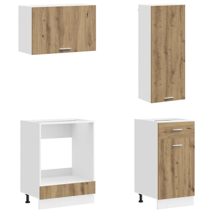 Køkken enhed LYON 8 pcs Artisan-eg Konstrueret træ