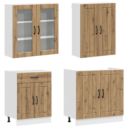 Køkken enhed LUCCA 8 pcs Artisan-eg Konstrueret træ