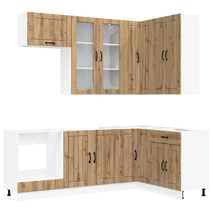 Køkken enhed LUCCA 8 pcs Artisan-eg Konstrueret træ