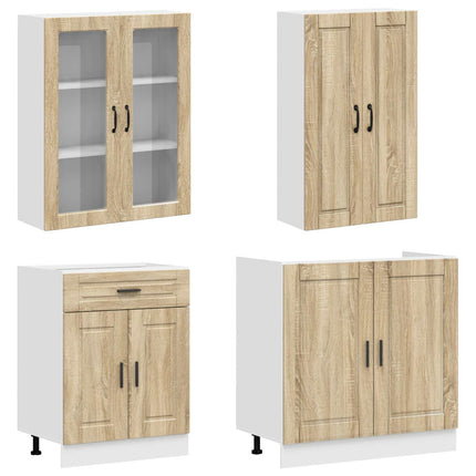 Køkken enhed PORTO 8 pcs Sonoma-eg Konstrueret træ
