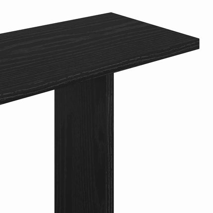 Væghylde Vægmonteret Sort eg 56 x 20 x 90 cm Konstrueret træ