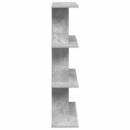 Væghylde Vægmonteret Betongrå 56 x 20 x 90 cm Konstrueret træ