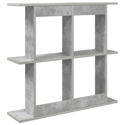 Væghylde Vægmonteret Betongrå 100 x 20 x 75 cm Konstrueret træ