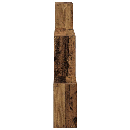 Væghylde Vægmonteret Gammelt træ 91,5 x 15 x 76 cm