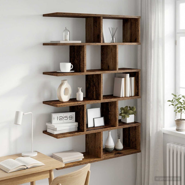 Væghylde Gammelt træ 70 x 20 x 100 cm Konstrueret træ