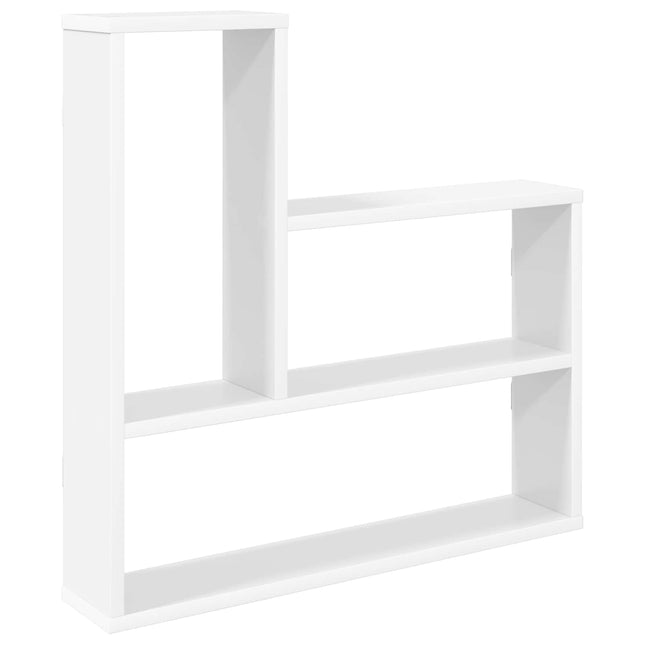 Væghylde Hvid 60 x 11 x 60 cm Konstrueret træ