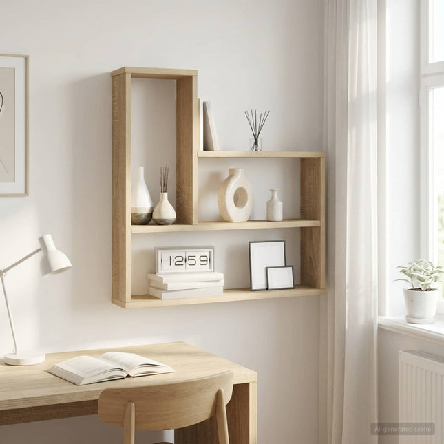 Væghylde Sonoma-eg 60 x 11 x 60 cm Konstrueret træ