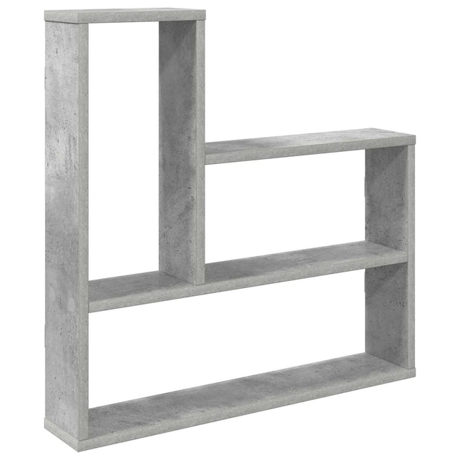 Væghylde Betongrå 60 x 11 x 60 cm Konstrueret træ