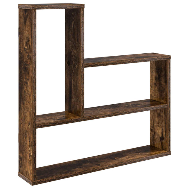 Væghylde Røget eg 60 x 11 x 60 cm Konstrueret træ