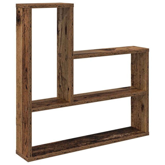 Væghylde Gammelt træ 60 x 11 x 60 cm Konstrueret træ