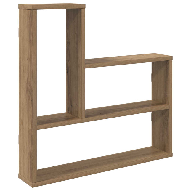Væghylde Artisan-eg 60 x 11 x 60 cm Konstrueret træ