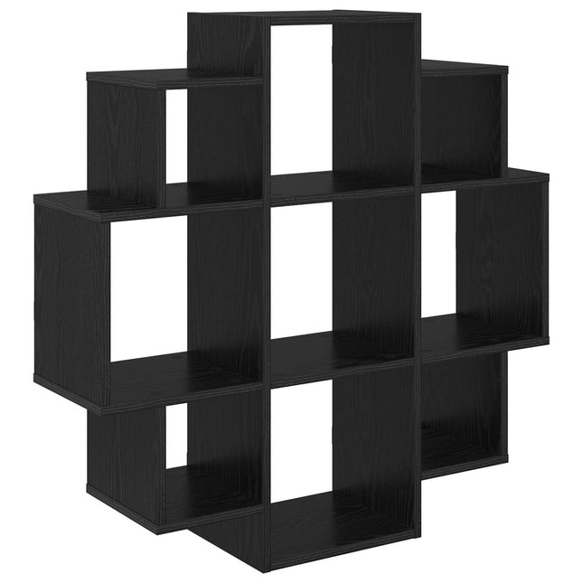 Væghylde Sort eg 90 x 25 x 90 cm Konstrueret træ