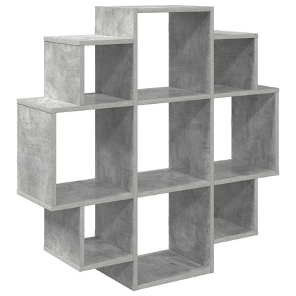 Væghylde Betongrå 90 x 25 x 90 cm Konstrueret træ
