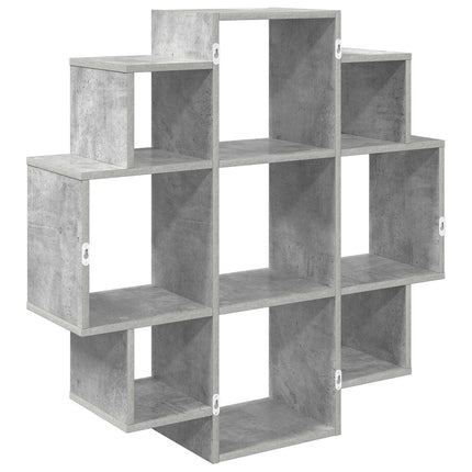 Væghylde Betongrå 90 x 25 x 90 cm Konstrueret træ