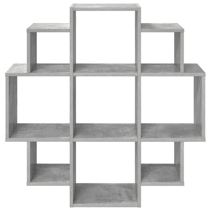 Væghylde Betongrå 90 x 25 x 90 cm Konstrueret træ