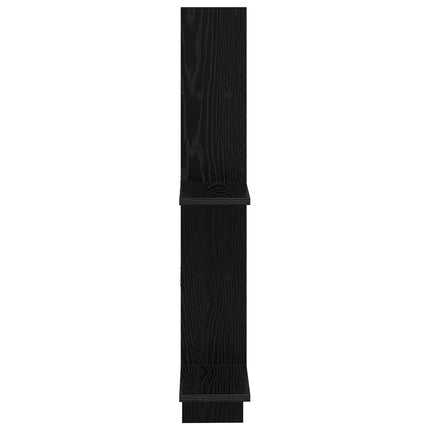 Væghylde Sort eg 61 x 15 x 102 cm Konstrueret træ