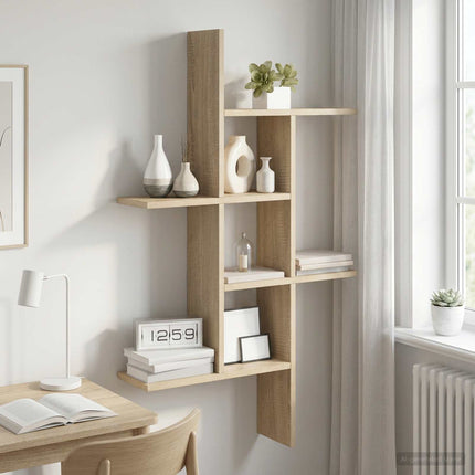 Væghylde Sonoma-eg 61 x 15 x 102 cm Konstrueret træ