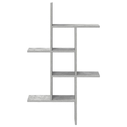 Væghylde Betongrå 61 x 15 x 102 cm Konstrueret træ