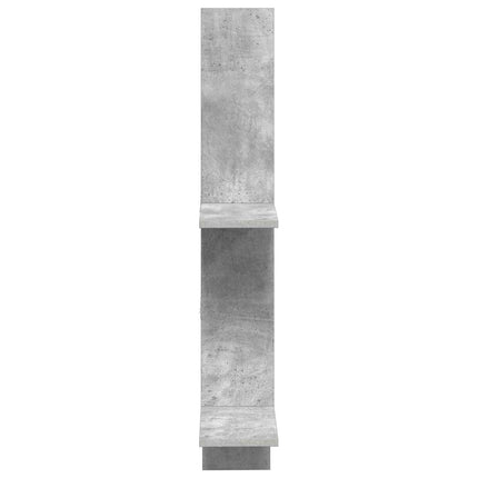 Væghylde Betongrå 61 x 15 x 102 cm Konstrueret træ