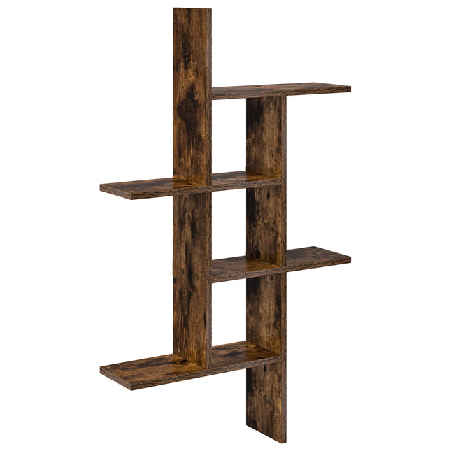 Væghylde Røget eg 61 x 15 x 102 cm Konstrueret træ
