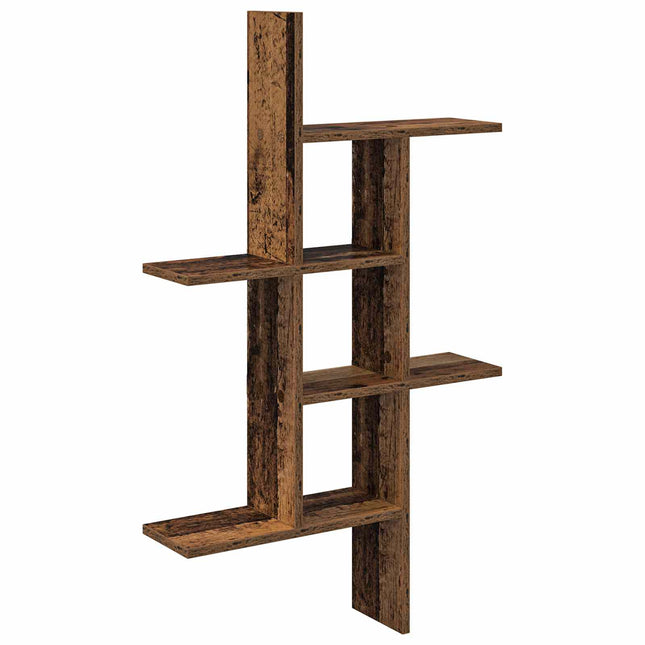 Væghylde Gammelt træ 61 x 15 x 102 cm Konstrueret træ