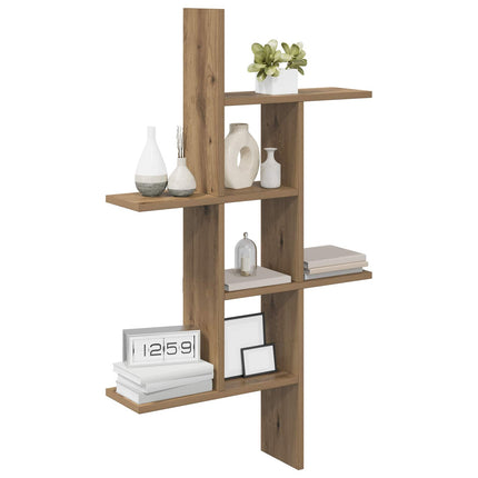 Væghylde Artisan-eg 61 x 15 x 102 cm Konstrueret træ