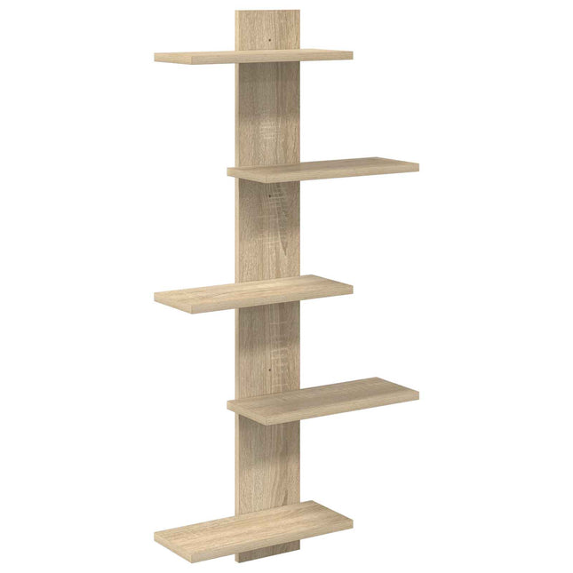 Væghængt Flydende Hylde Sonoma-eg 48,5 x 15 x 101 cm