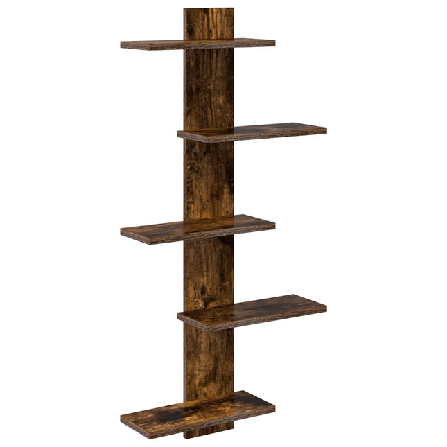 Væghængt Flydende Hylde Røget eg 48,5 x 15 x 101 cm
