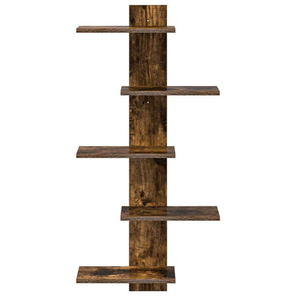 Væghængt Flydende Hylde Røget eg 48,5 x 15 x 101 cm