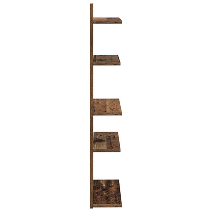 Væghængt Flydende Hylde Gammelt træ 48,5 x 15 x 101 cm