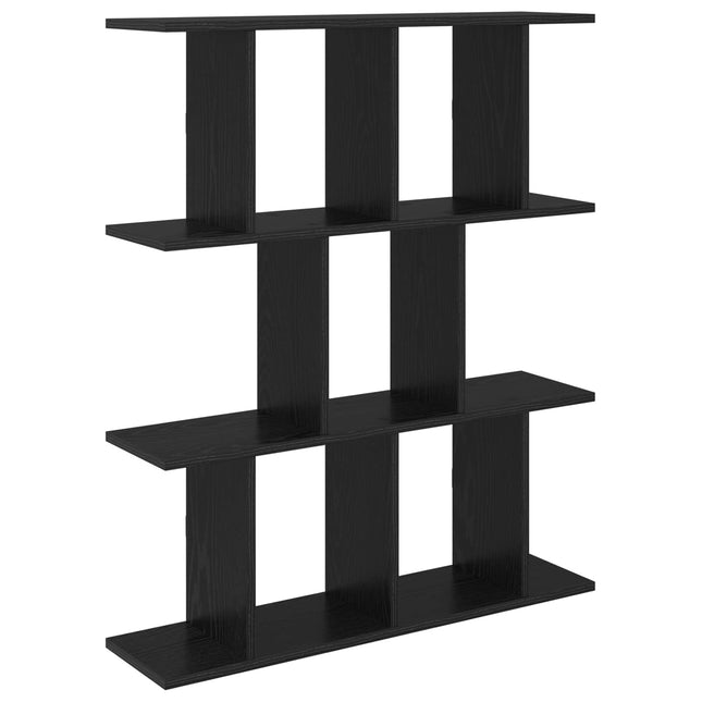 Væghylde Sort eg 80 x 20 x 96 cm Konstrueret træ