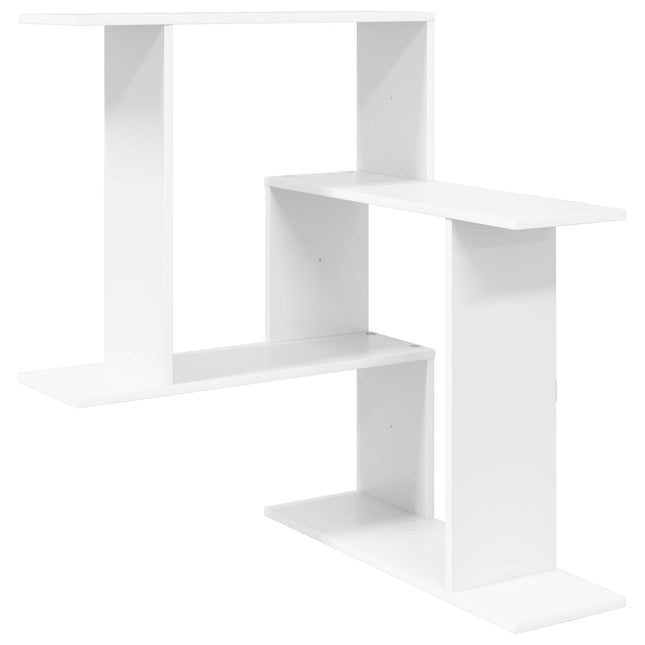 Væghylde Hvid 67 x 67 x 87 cm Konstrueret træ