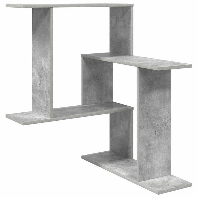 Væghylde Betongrå 67 x 67 x 87 cm Konstrueret træ