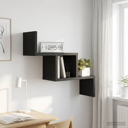 Væghylde Sort eg 48 x 15 x 42 cm Konstrueret træ